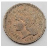 1865 Three Cent Nickel