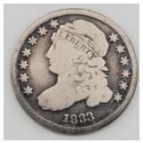 1833 Capped Bust Silver Dime