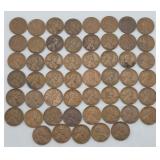 (52) 1935-1958 Lincoln Wheat Cents