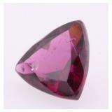 Rasberry Rhodolite Garnet Trillion Gemstone .30 g