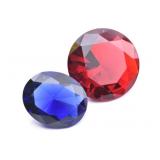 (2) Large Glass "Gemstones"