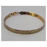 Italy .925 Sterling HCT Herringbone Bracelet