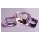 (3) Morganite & Spinel Gemstones - 1.921 gtw