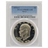 1976-S Eisenhowser Silver Proof Dollar PCGS PR68