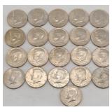 (21) 1976 Bicentennial Kennedy Half Dollars