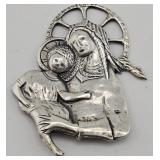 1985 Sterling Madonna & Child Pendant Ornament