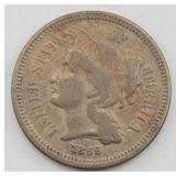 1866 Three Cent Nickel