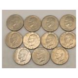 (11) 1972 Eisenhower Dollars
