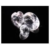(3) White Sapphire Gemstones - .571 gtw