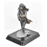 1991 Eichinger Bronze & Marble Llama Rescue 12.5"