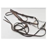 Leather Bridle w/ Braided Reins, Trammell Bit