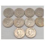 (9) 1976 Bicentennial Eisenhower Dollars & 1-1977
