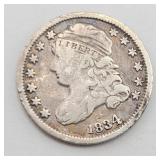 1834 Capped Bust Silver Dime Large 4