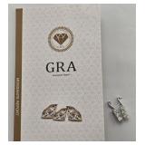 GRA Moissanite Drop Earrings
