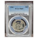 1960 Franklin 90% Silver Half Dollar PCGS PR65