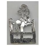Signed Hamley & Co. Cowgirl Brooch Pin