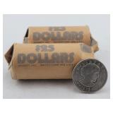 (2) Estate Rolls Susan B. Anthony Dollars