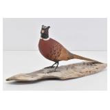 Wooden Pheasant Signed Trethewey 1977