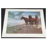 Chuck DeHaan THREE HORSES c.1973 Print