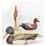 (2) Ducks Unlimited Ducks + Cat Tails