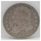 1829 Capped Bust Silver Dime Small 10C