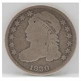 1830 Capped Bust Silver Dime Large 10C