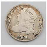 1834 Capped Bust Silver Dime Small 4