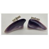Wampum Shell Cuff Links