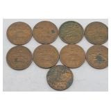 (9) 1944-1946 Mexico 20 Centavos