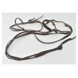 Leather Bridle with Reins, Quick Bit