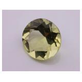 Yellow Spinel Round Synthetic Gemstone - 3.961 g