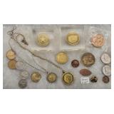 Brass Nugget, Medallions, Coins, Tokens