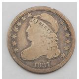 1837 Capped Bust Silver Dime