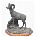 "Sentinel" Bighorn Ram by C.  A. McAdams 10.5 tall