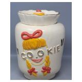 Smiley Little Girl With Braids, Cookie Jar