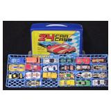 (22) Hot Wheels & Matchbox Cars & TARA 24 Car Case