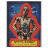 1977 TOPPS See-Threepio #15 Star Wars Sticker
