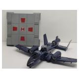 1984 Hasbro G.I. Joe Cobra Rattler Jet & Helipad