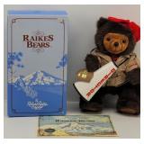 Raikes Bears Cecil the Director Bear Wood Face...