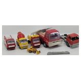 Small Tonka, Buddy L & 2 Other Toy Trucks