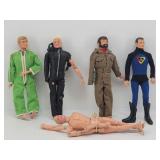 (5) Action Figures: GI Joe & Captain Action