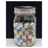 (83 +/-) Slag Glass & Other Marbles in Kerr ...