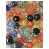 (65) Bright Confetti Marbles & Shooters