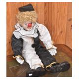 Porcelain Clown Doll 24"