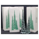 (4 boxes) Dept 56 Village Pencil Pines Set of 3...