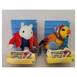 (2) Stuart Little 2 Talking Plush Toys: Margalo &