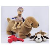 (4) TY Beanie Babies: Weenie, Dinky, Crusty,...