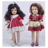 (2) Vintage Ideal 14" TONI Dolls