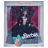 1991 Happy Holidays Black Barbie MIB NRFB