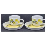 John Deere Ceramic Soup Mugs & Plates Gibson
